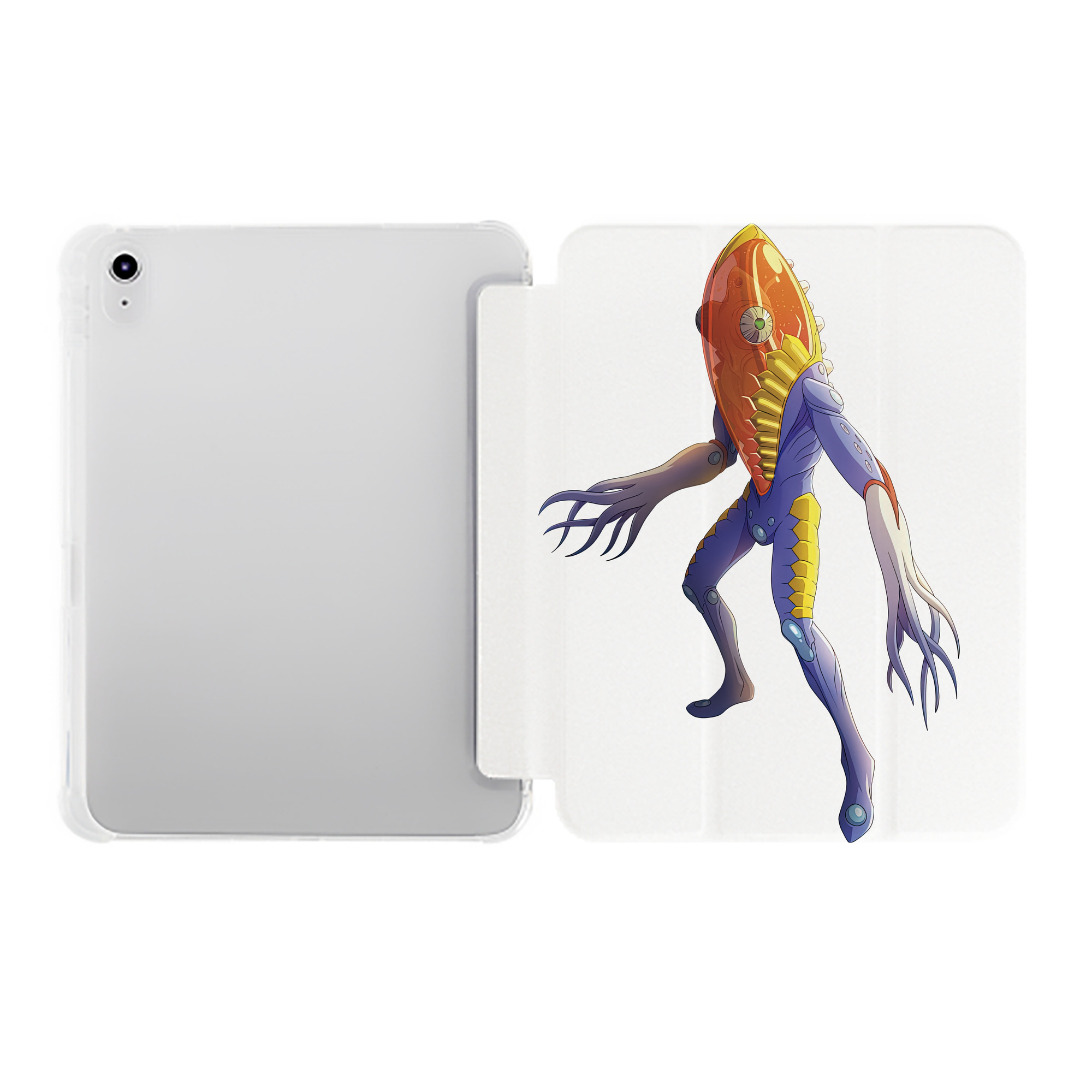 （画像用） ウルトラマン Ultraman IPad ケース ペン収納付き 三つ折りスタンド PUレザー×シリコン 対応機種9.5/10.5/10.9インチ